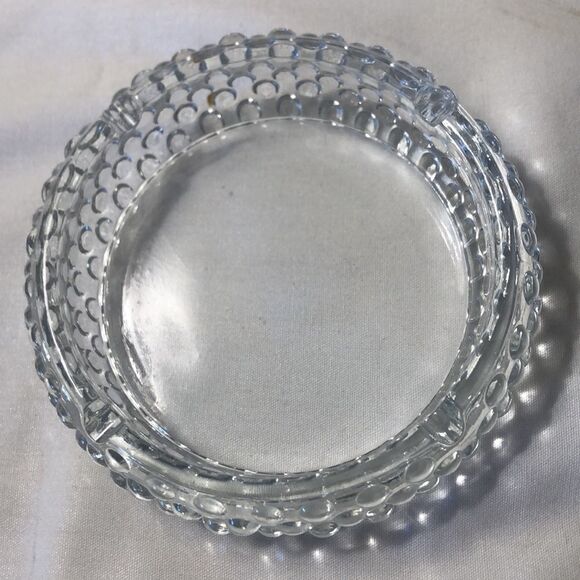 Vintage Glass Ashtray/Trinket Tray Non Smoking Home 4 3/4” X 1 1/4” - Picture 2 of 11